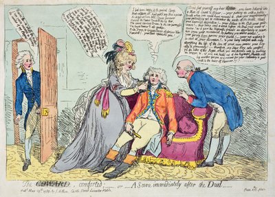 The Coward Comforted, published by James Aitken, 1789 by James Gillray